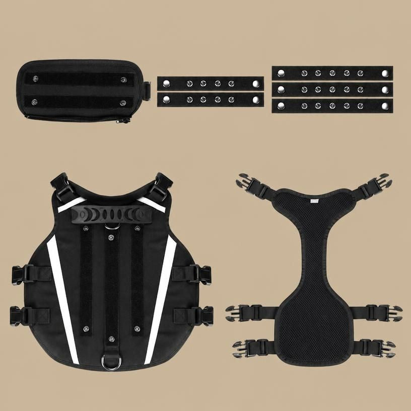Tactical! Anti-Escape Dog Harness for Small Medium Large Dogs