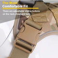 Tactical! Escape-Proof Reflective Dog Harness with handle for Medium to Large Breeds.