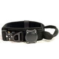 Adjustable Metal Buckle Dog Collar with Handle for AirTag Suitable for Large and Medium Dogs Military Style