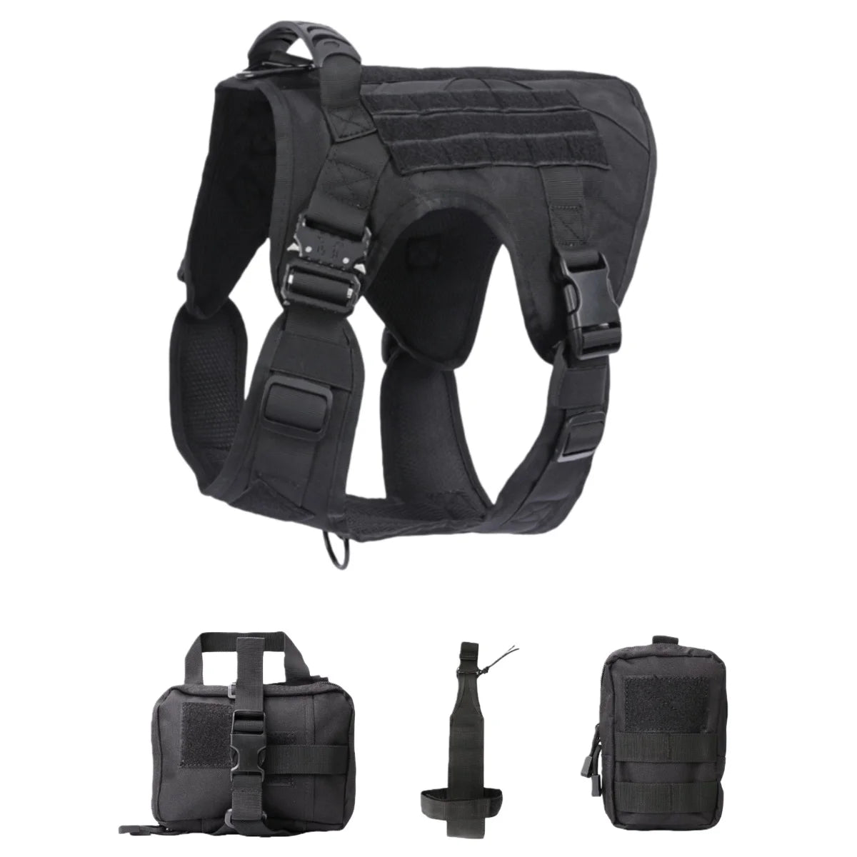 Tactical Military Vest Pet German Shepherd Golden Retriever Tactical Training Dog Harness and Leash Set For All Breeds Dogs