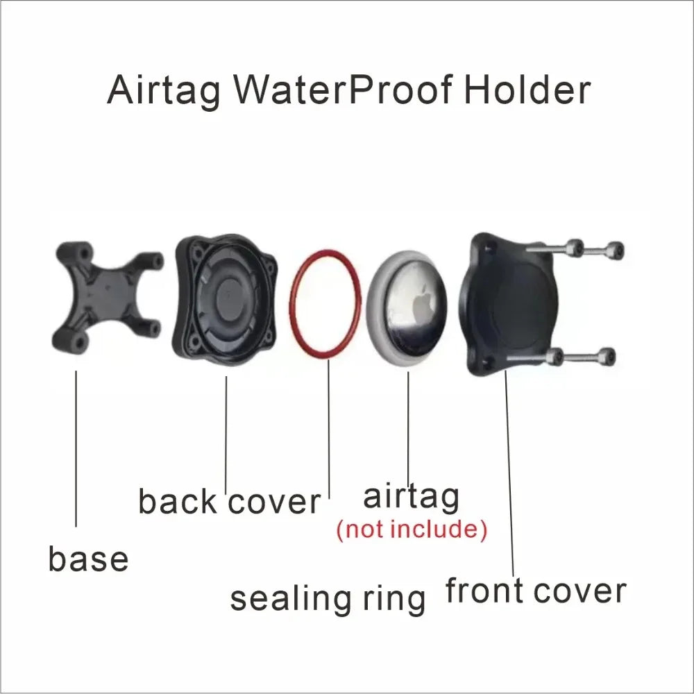 Adjustable Metal Buckle Dog Collar with Handle for AirTag Suitable for Large and Medium Dogs Military Style