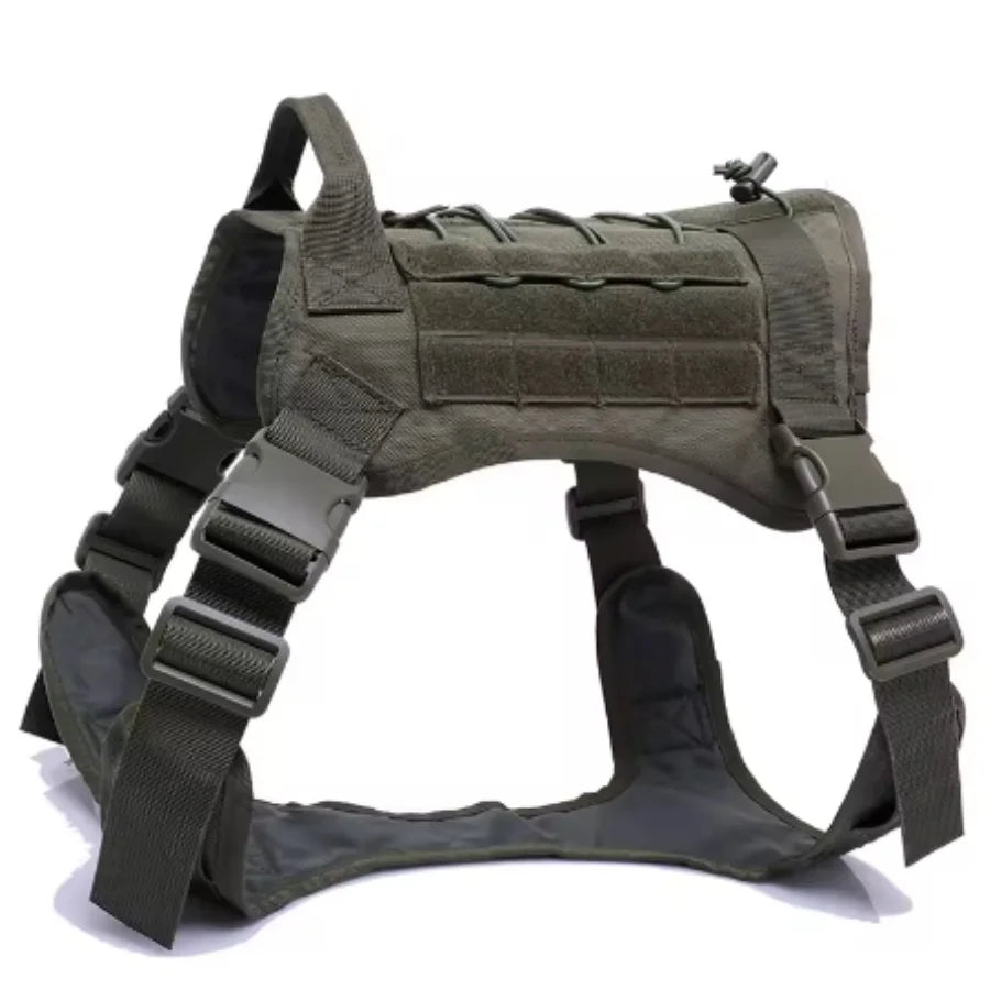 Tactical Dog Harness Military Training  Padded Quick Release Vest Pet Training Dog Harness For Set Small Medium Large Dogs