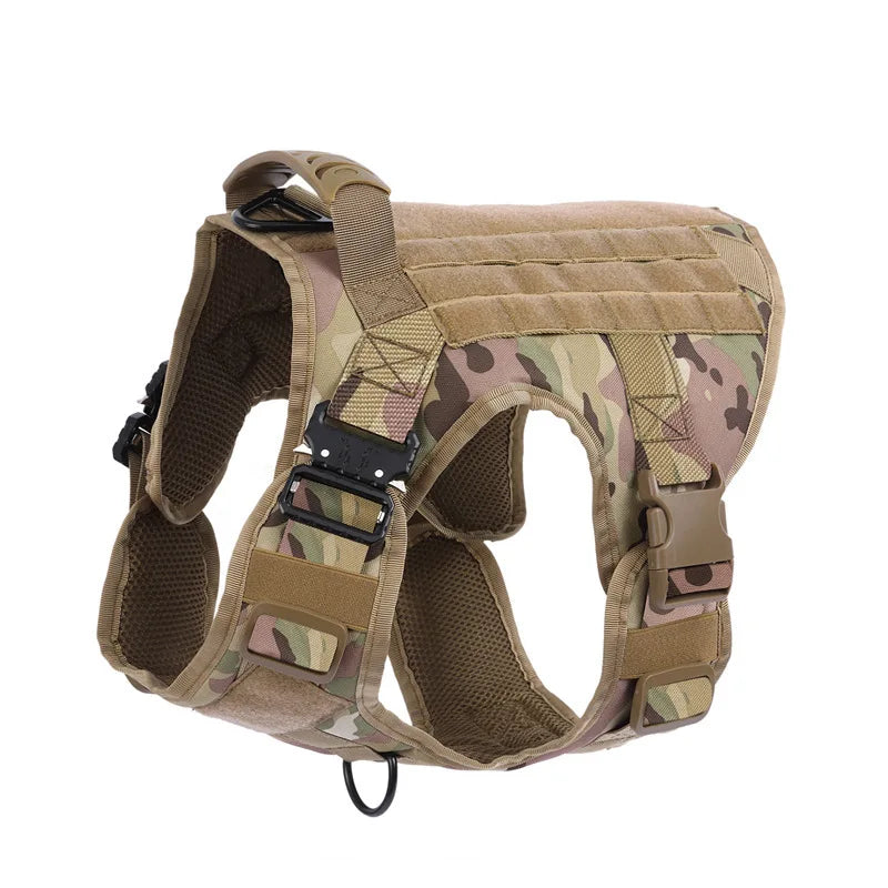 Tactical Military Vest Pet German Shepherd Golden Retriever Tactical Training Dog Harness and Leash Set For All Breeds Dogs