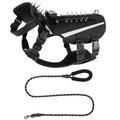 Anti-Escape Dog Harness for Small Medium Large Dogs Rivet Vest Tactical Harnesses with Leash Set Reflective Dog Outdoor Training